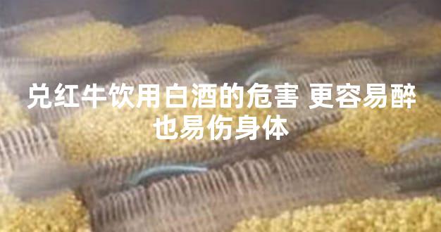 兑红牛饮用白酒的危害 更容易醉也易伤身体